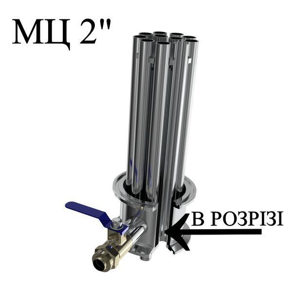 Багатотрубна царга МЦ 2 дюйми "Kors Profi" L&uarr;155 мм. 06701 фото