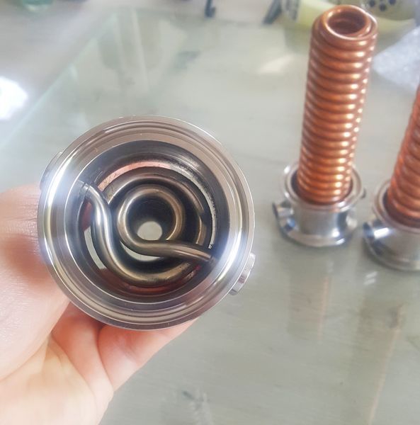 Холодильник Димрота TURBO 2" медный, двухрядный полнопроходной 180 мм. 05220 фото
